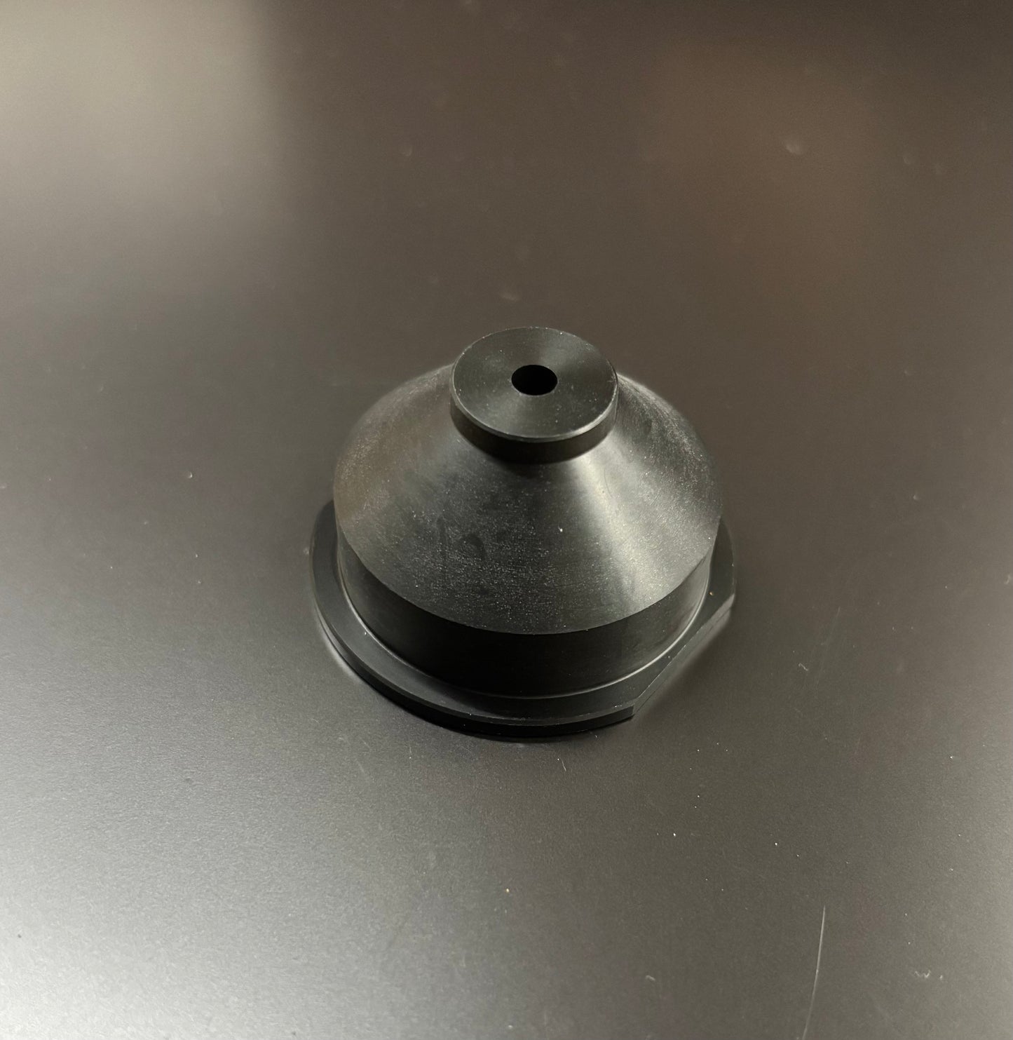 Black plastic flush nozzle for Mitsubishi EDM - 4mm hole diameter